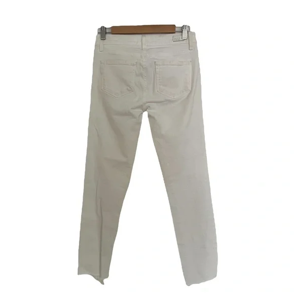 PAIGE Skyline Ankle Peg in Optic White - Picture 8 of 9